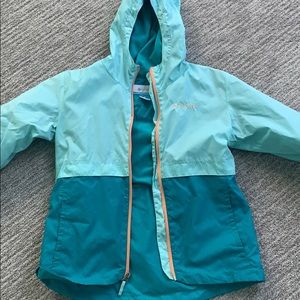 Blue Columbia Kids waterproof jacket